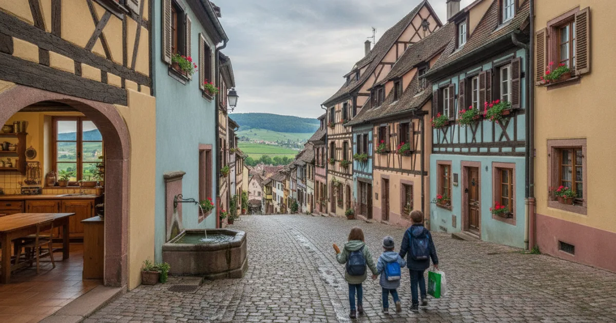 Séjour en famille à Riquewihr : nos hébergements avec cuisine