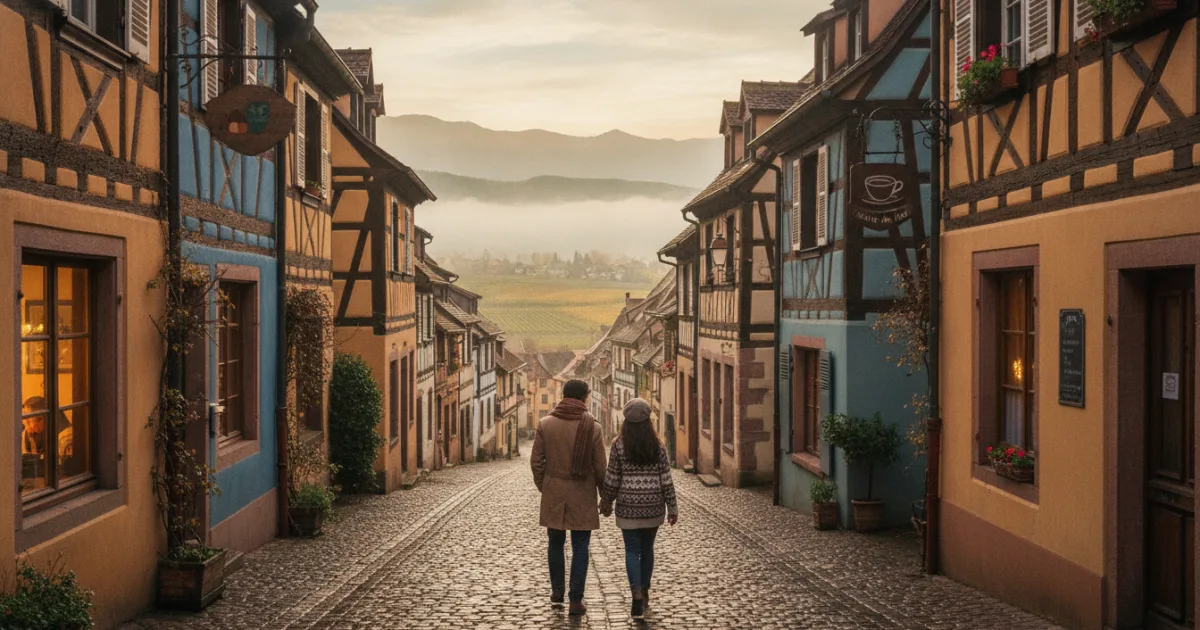 Riquewihr en amoureux : hébergements avec petit-déjeuner